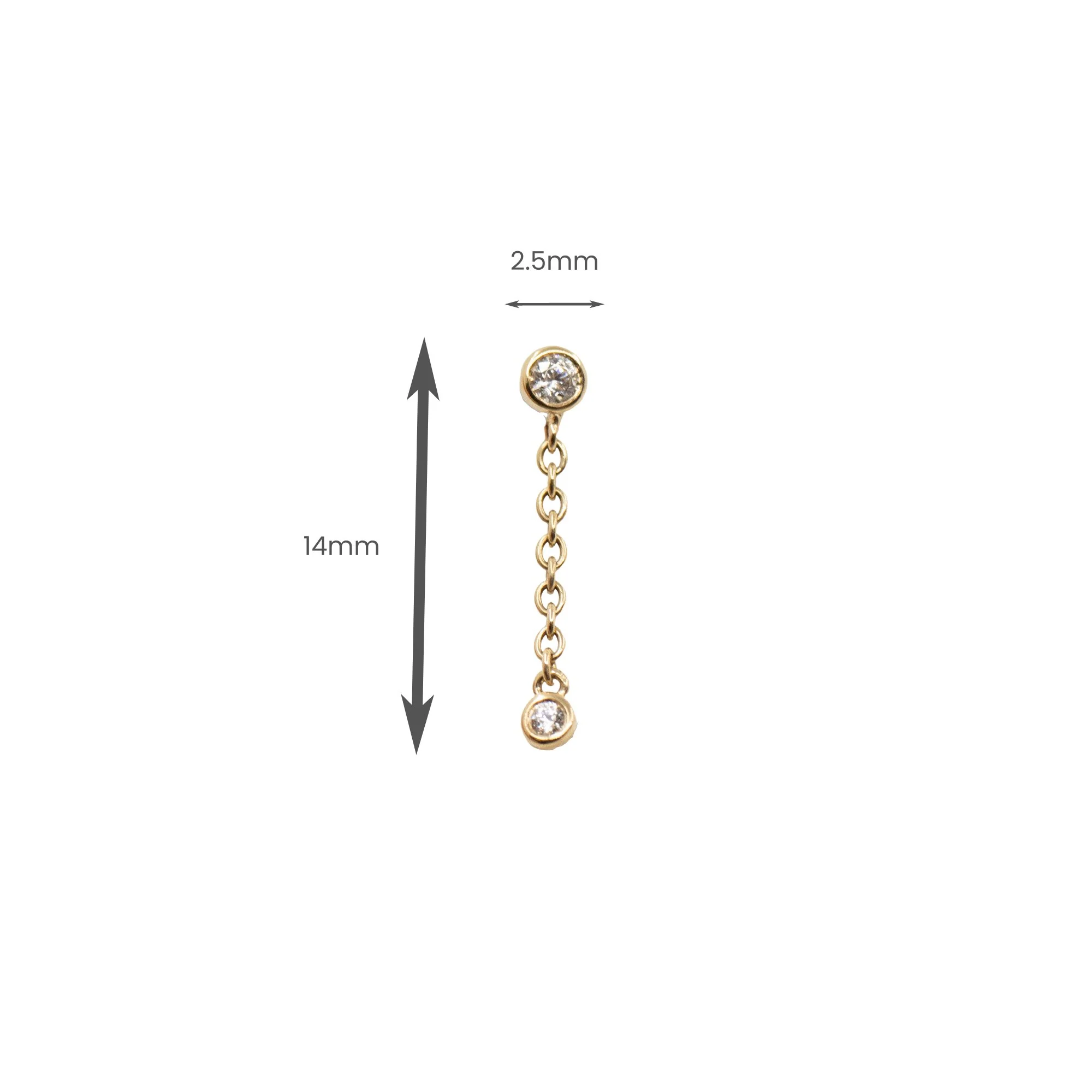 Round Swarovski Crystal Dangle Earring - Image 3