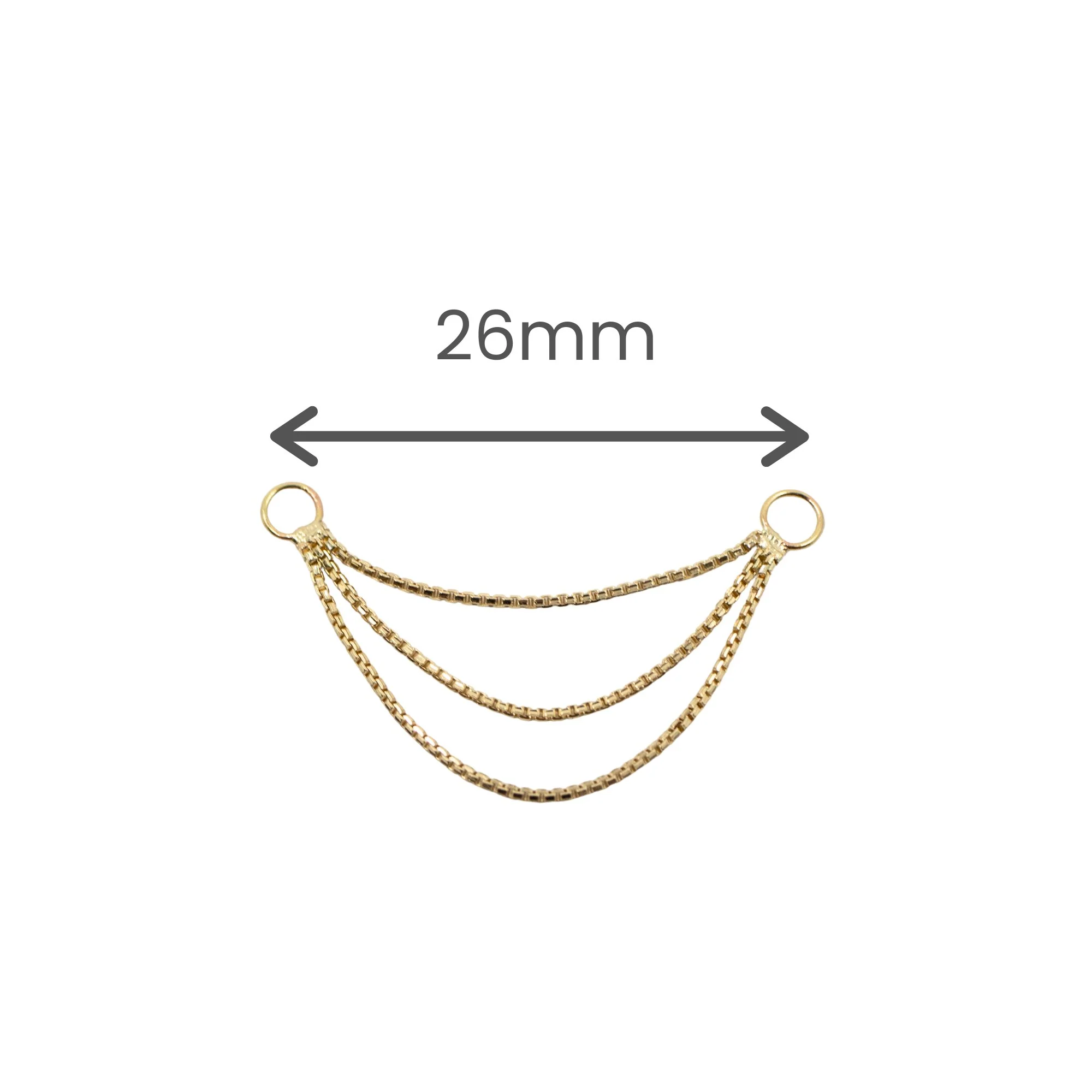 Long Triple Box Chain Connector - Image 5