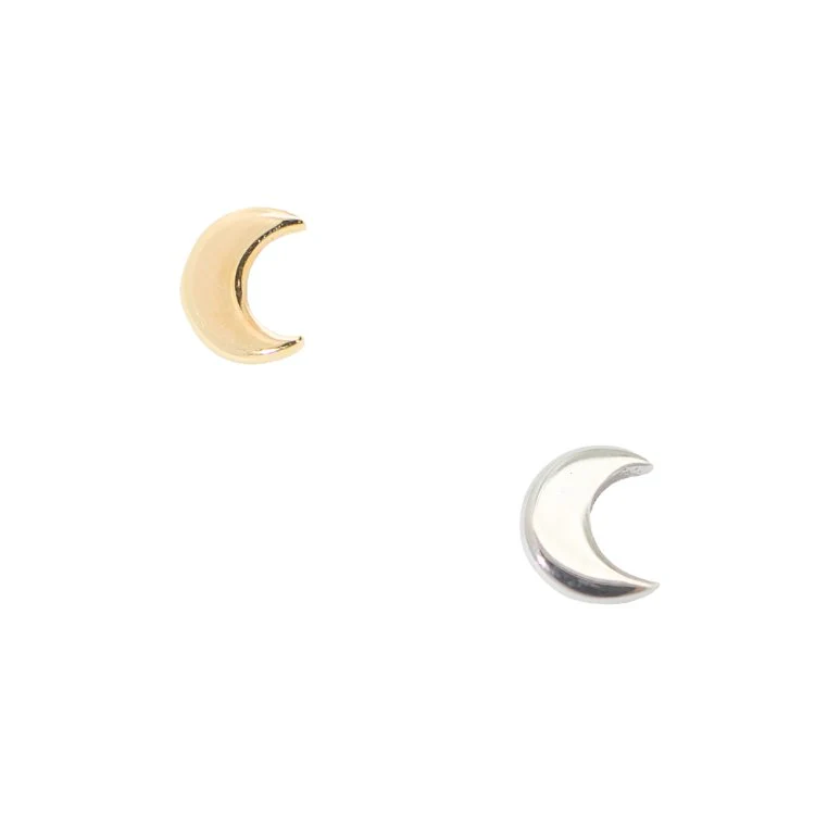 Tiny Crescent Moon Earring