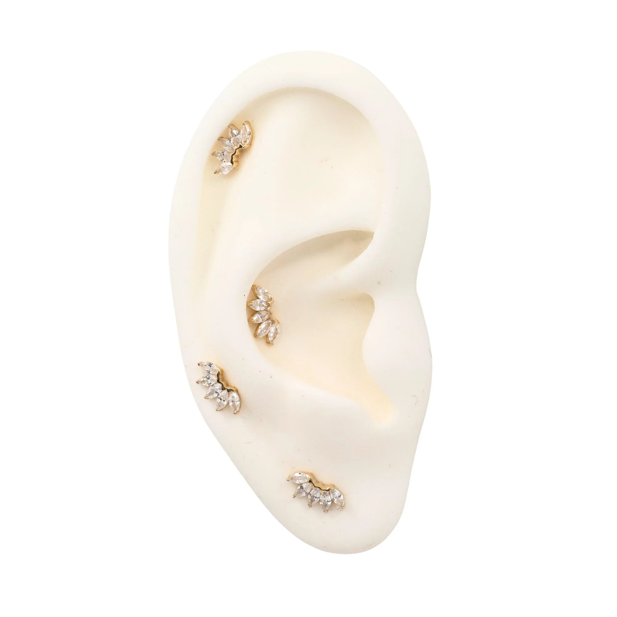 Crystal Fan Earring - Image 3