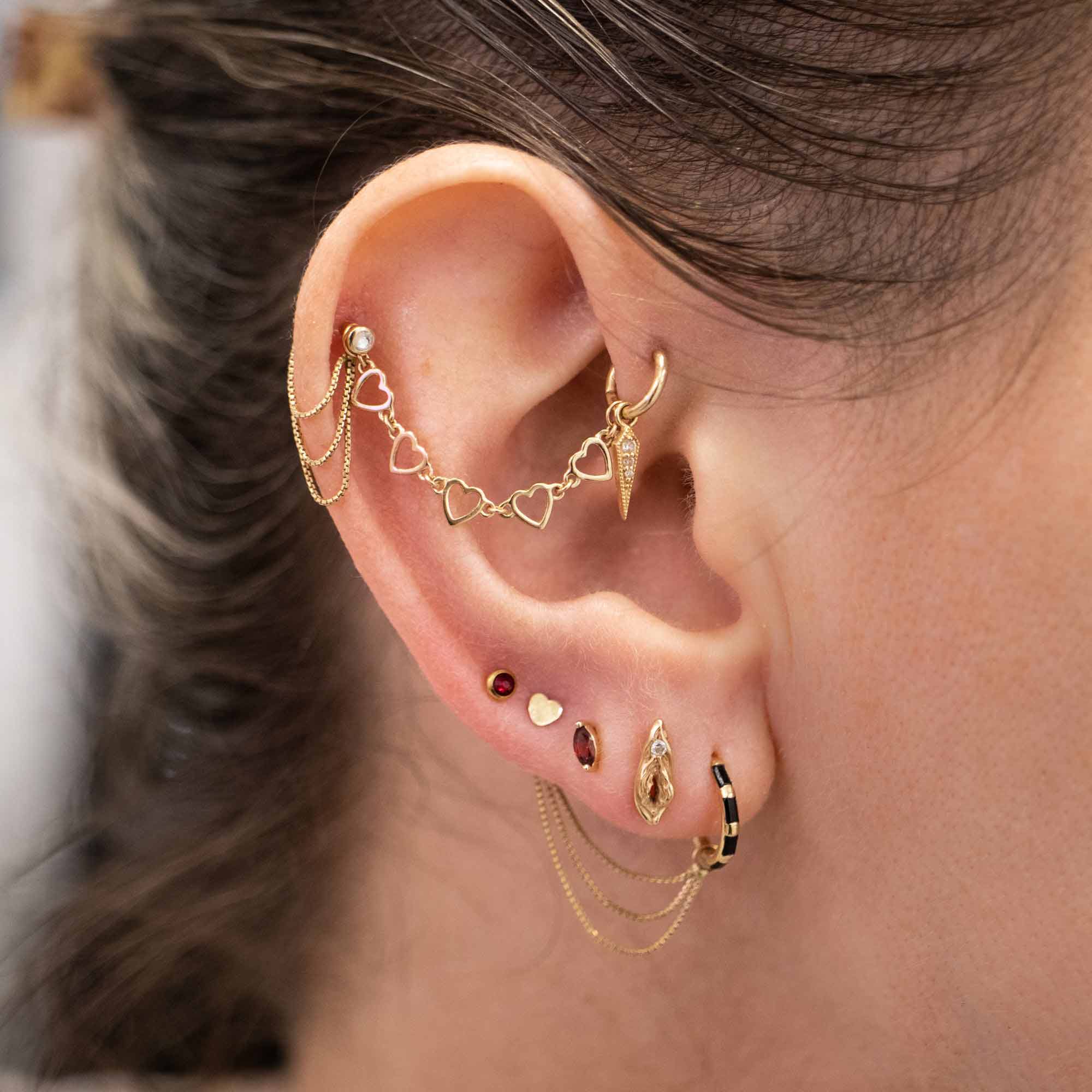Tiny Heart Earring - Image 5