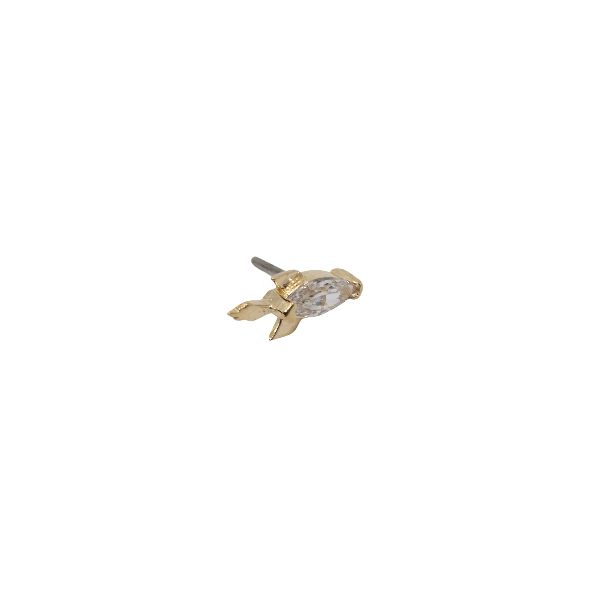 Rocket Earring With Large Crystal - Image 3