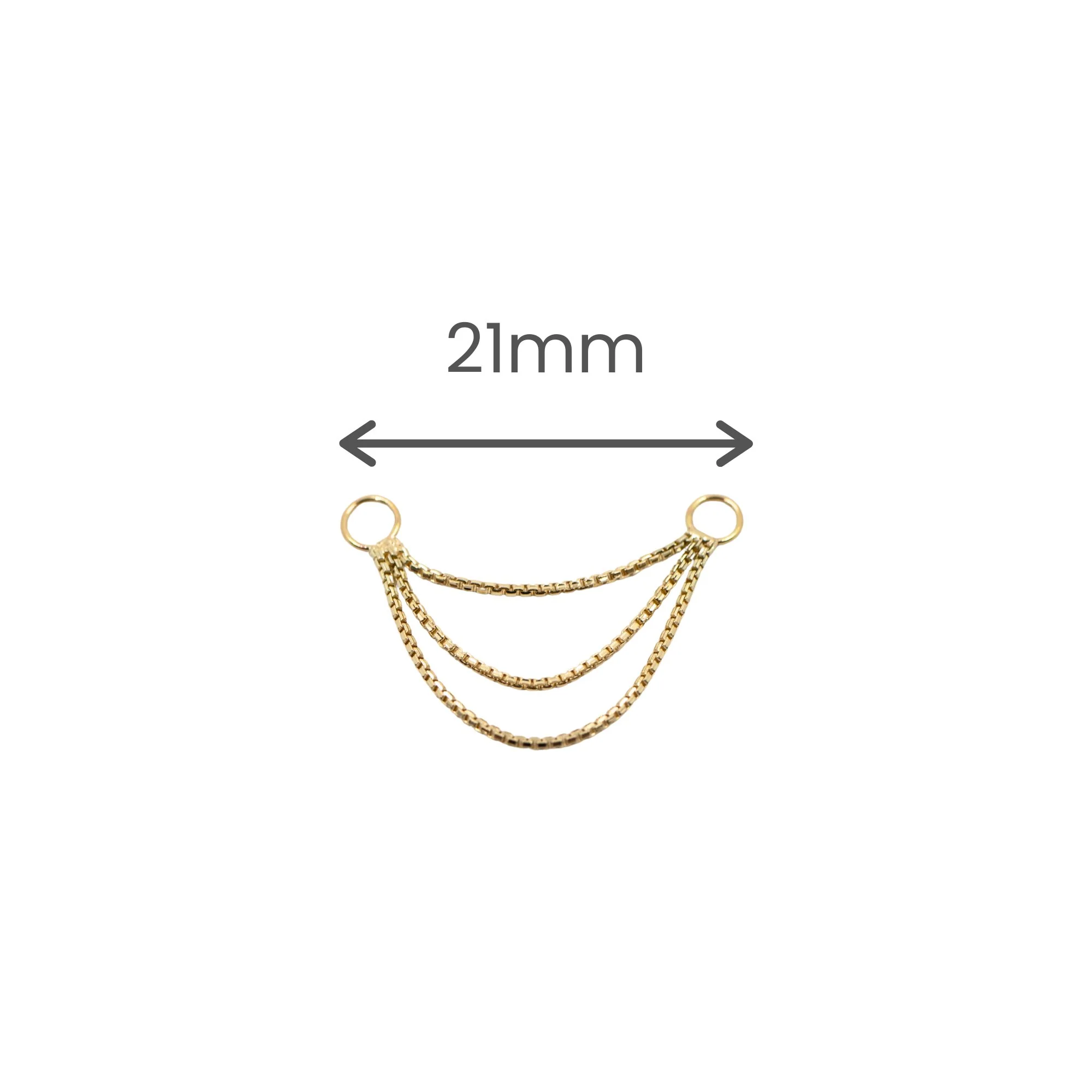 Short Triple Box Chain Connector - Image 6