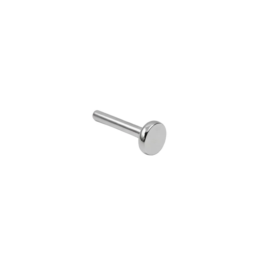 16 Gauge Threadless Flat Back Barbell - 3mm Labret - Image 4