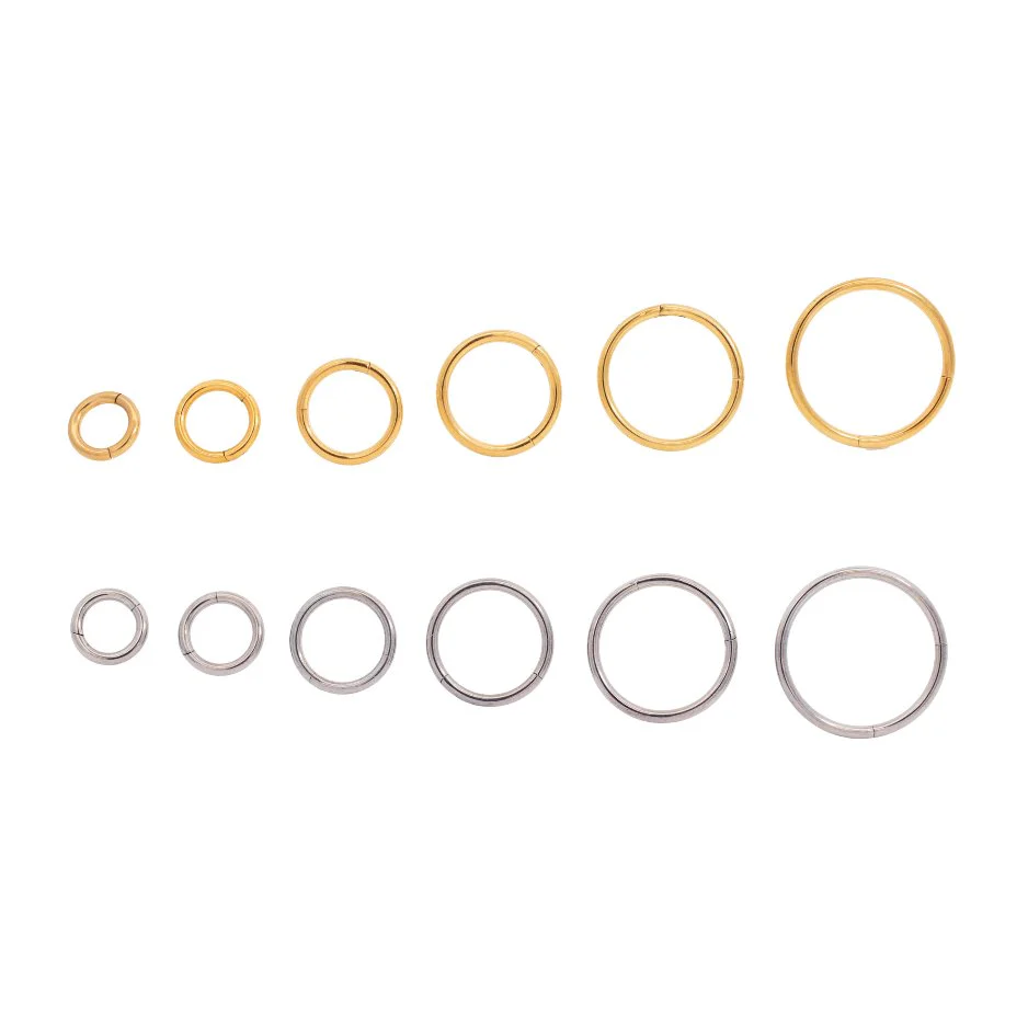 16 Gauge Plain Titanium Clicker Hoop