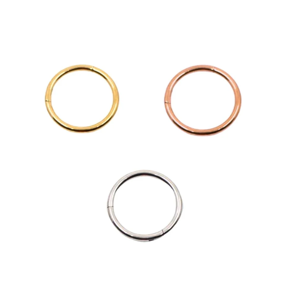 18 Gauge Plain 14k Clicker Hoop
