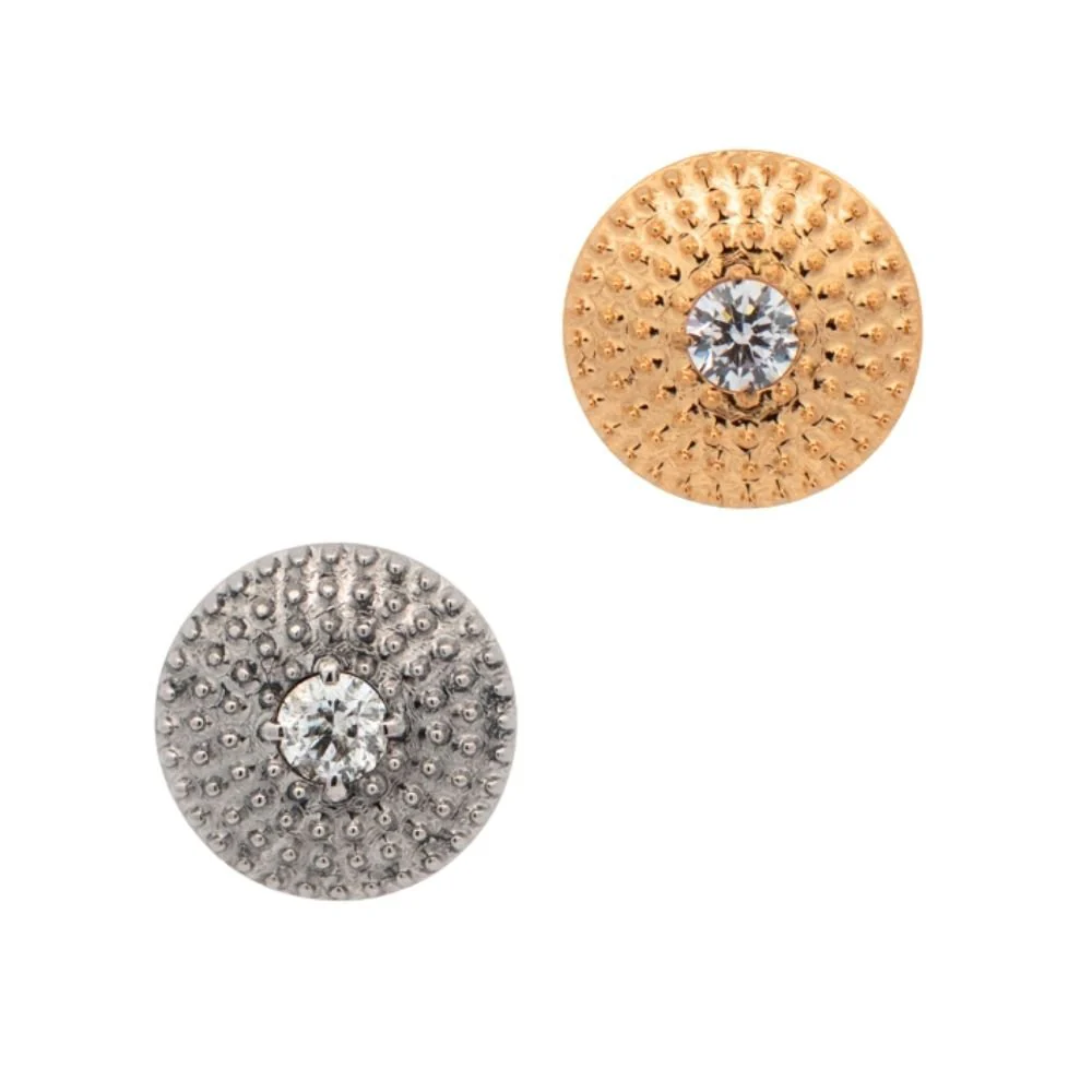 Crystal Shield Earring Top