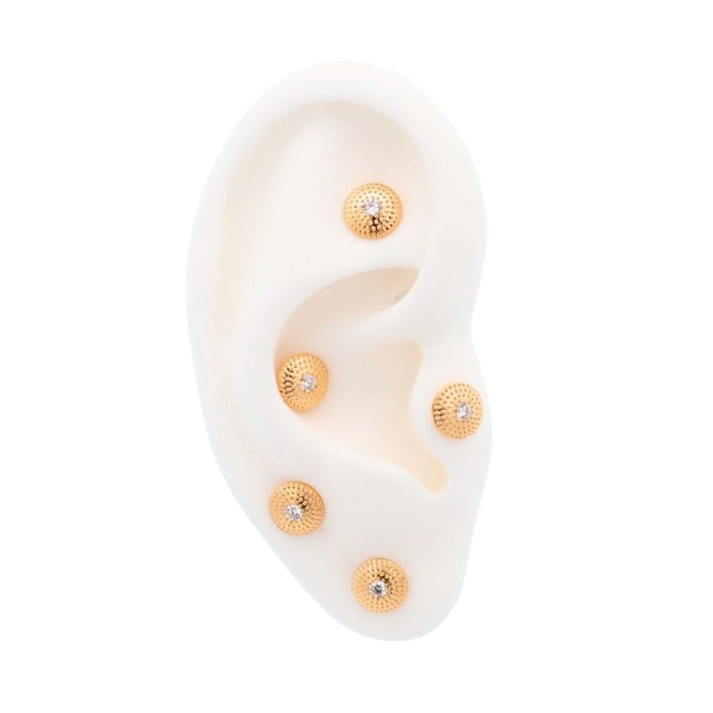 Crystal Shield Earring Top - Image 3