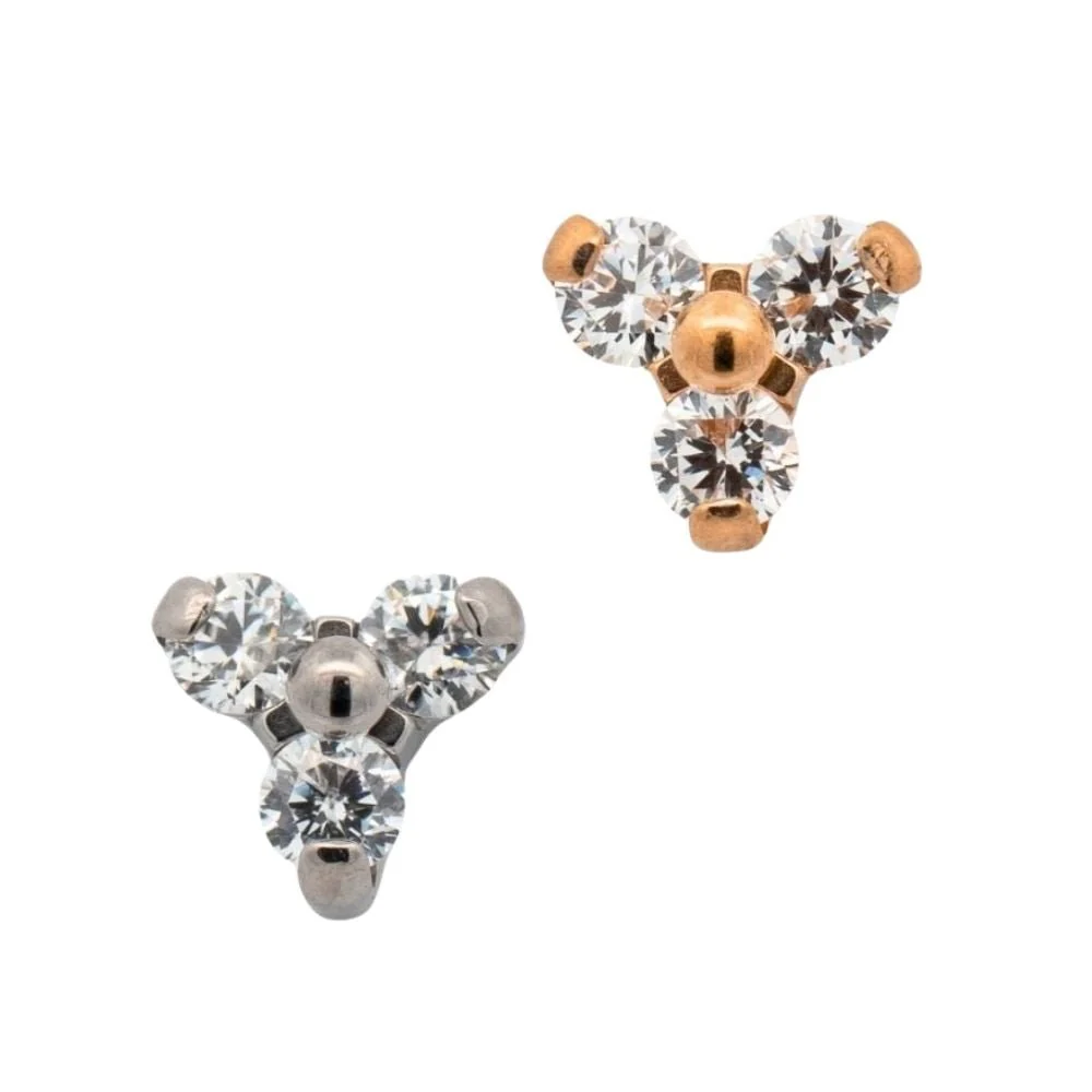 Crystal Trillium Earring Top