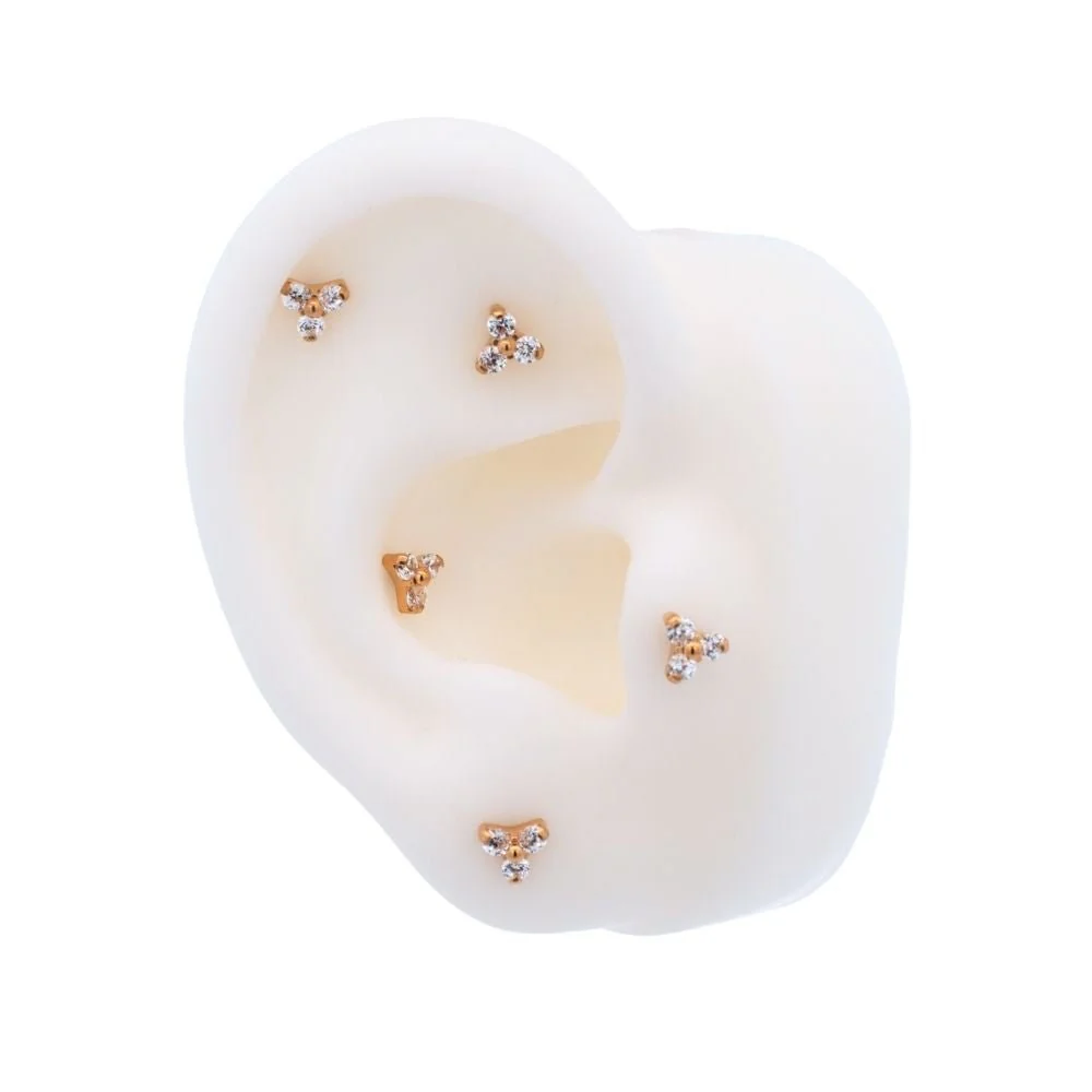 Crystal Trillium Earring Top - Image 3