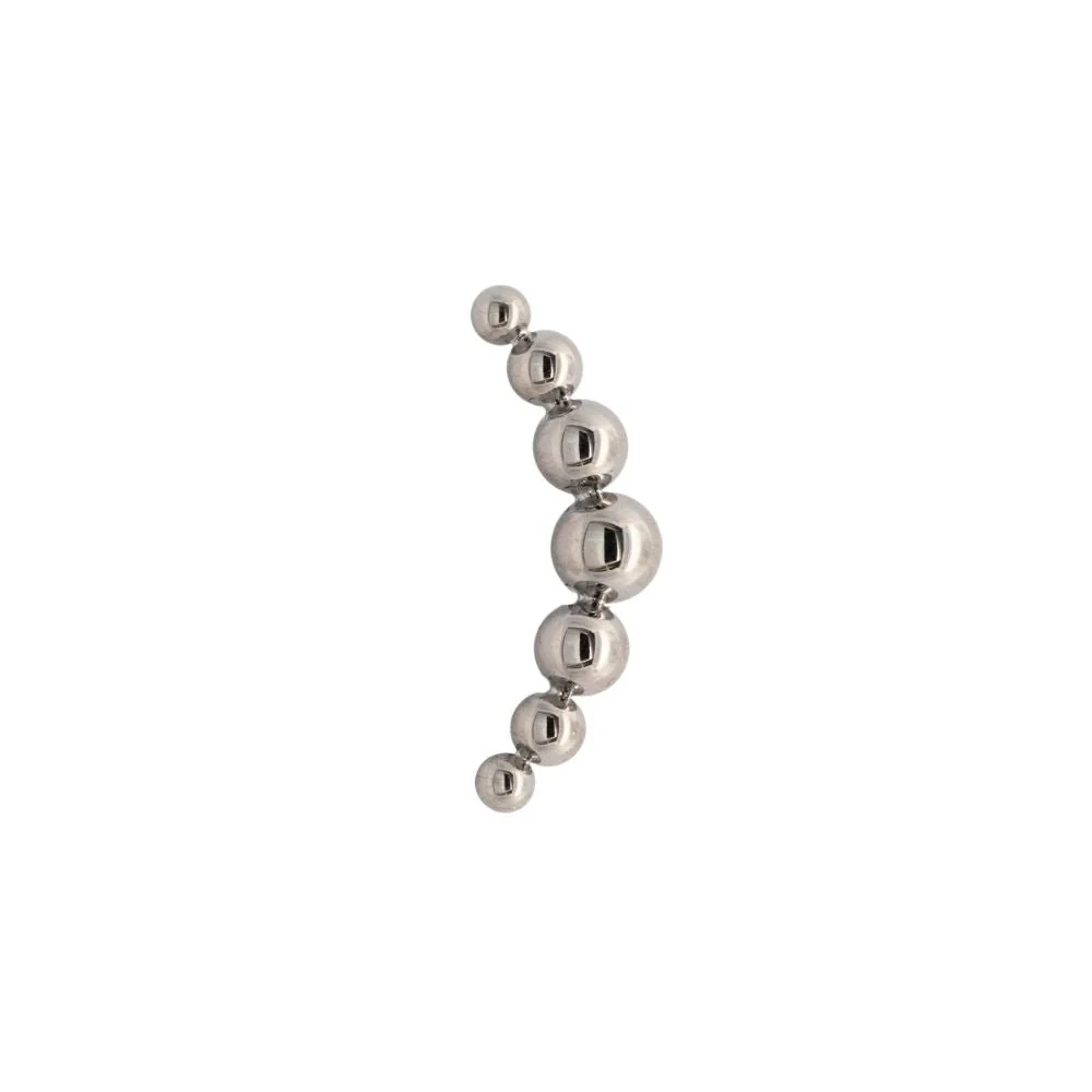 Curved Beaded Earring Top - Image 5