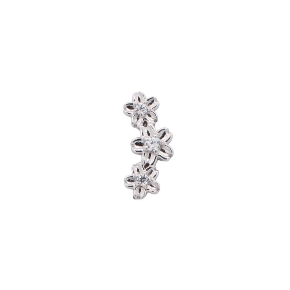 Curved Flower Earring - Image 6