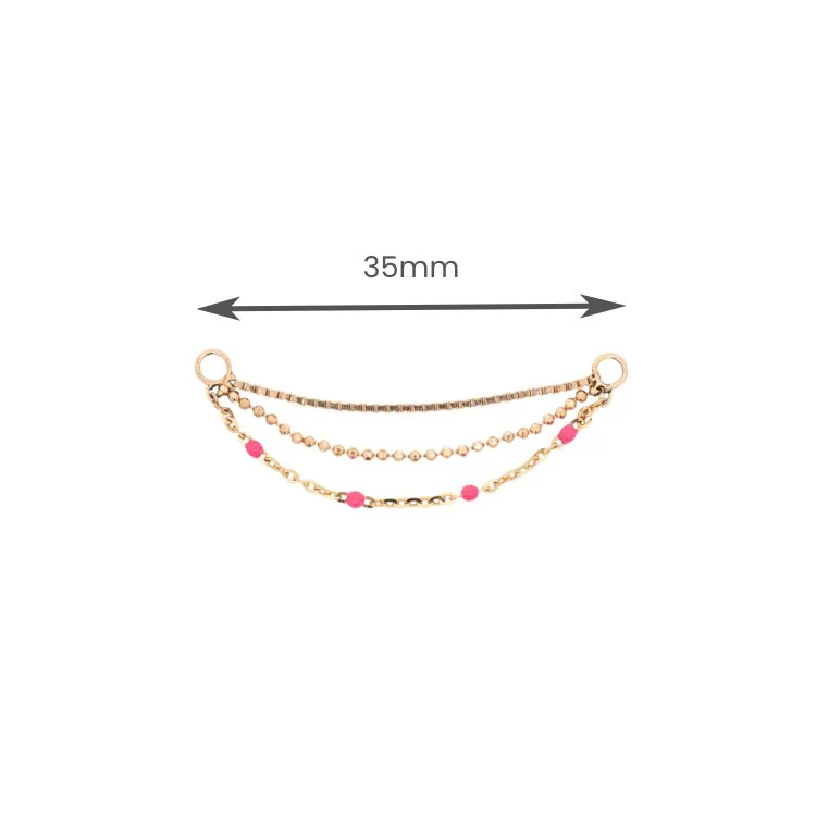 Enamel Triple Chain Connector - Image 3