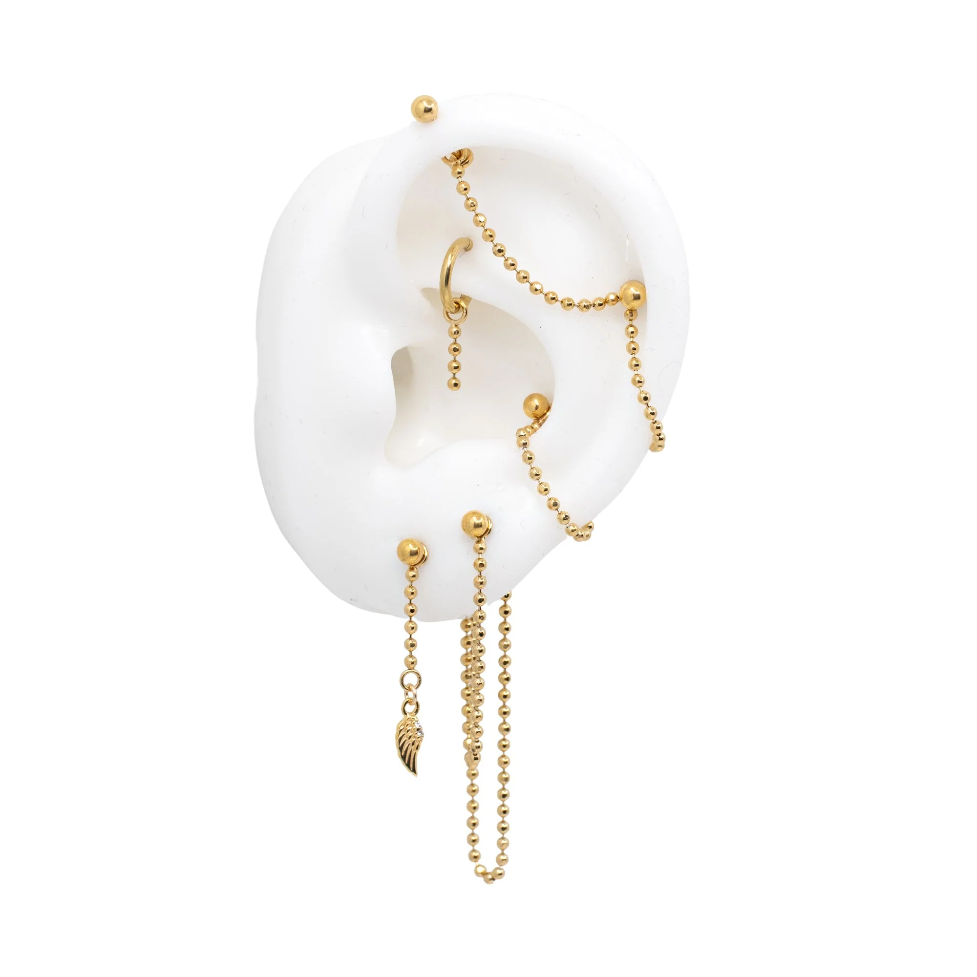 Gold Ball Chain Connector - Image 4