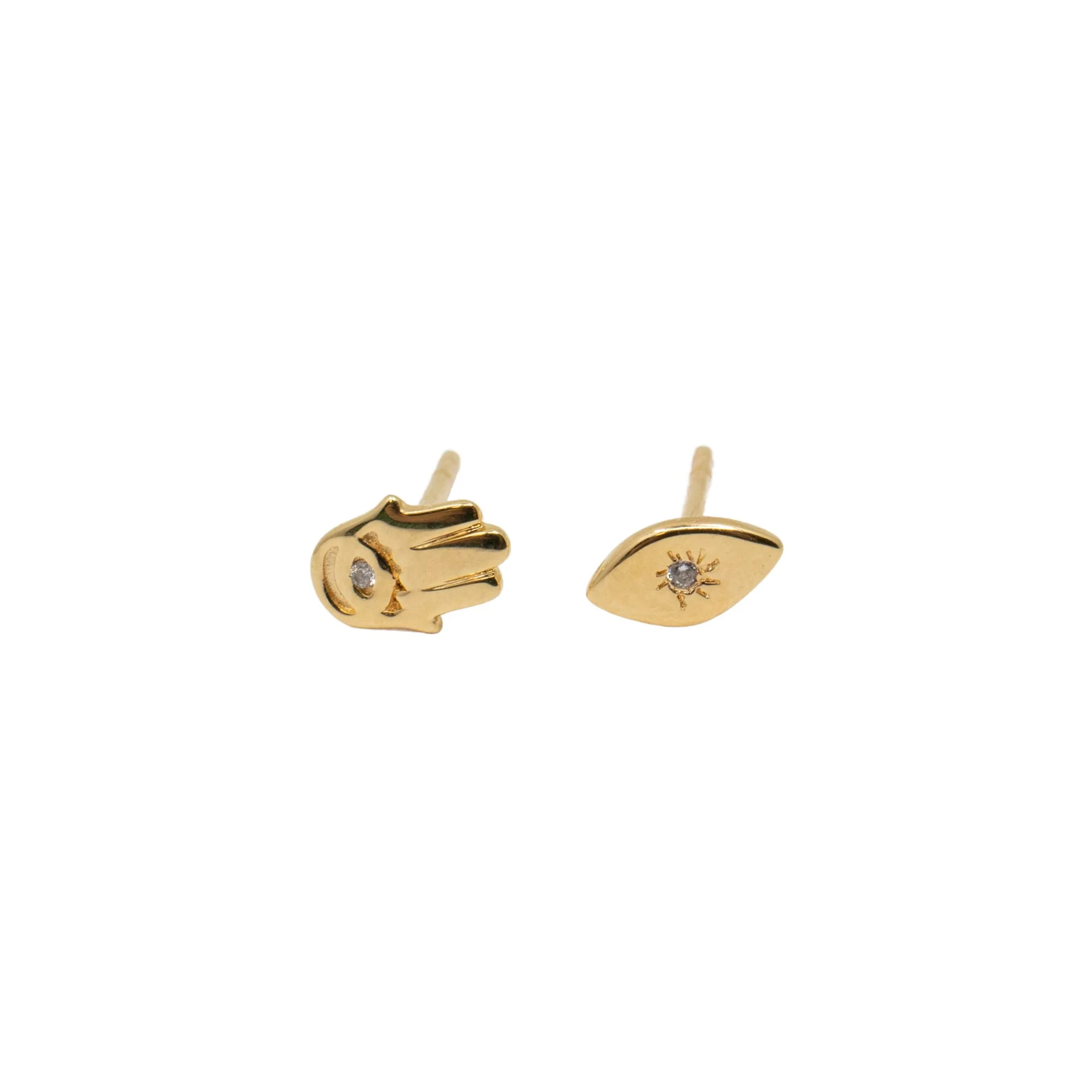 Hamsa + Evil Eye Earring Set - Image 5