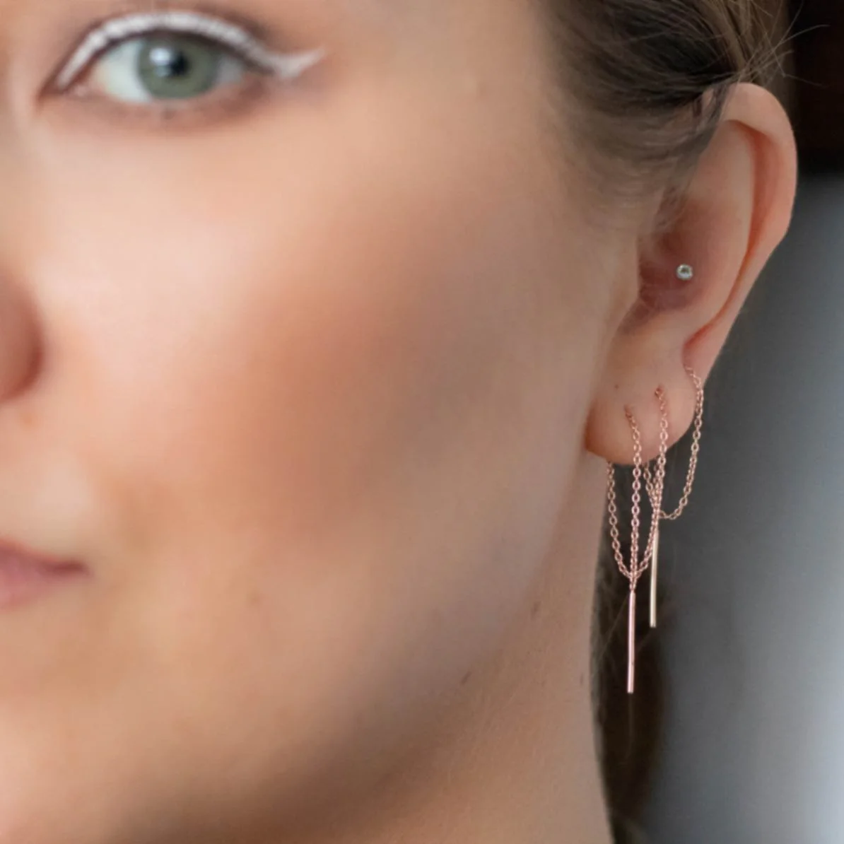 Ultra-Long Signature Threader Earring - Image 4