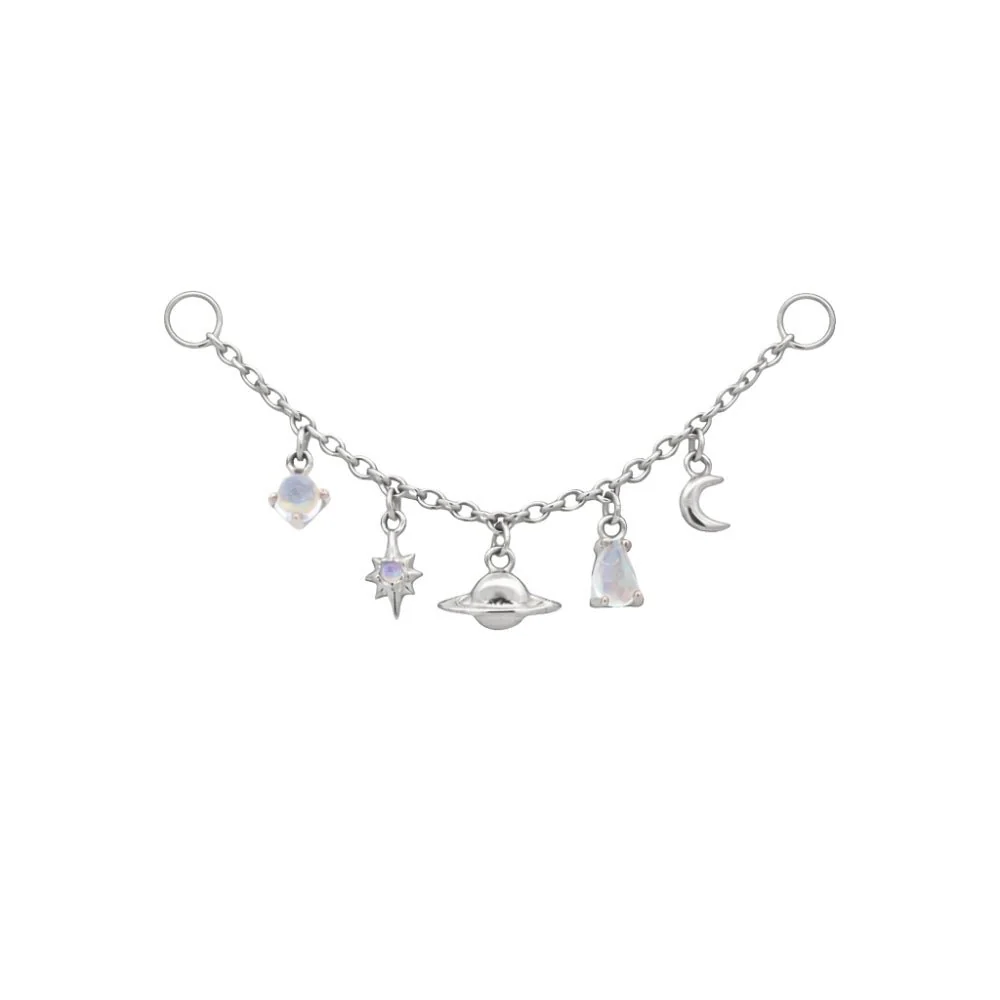 Moonstone Celestial Chain Connector - Image 3