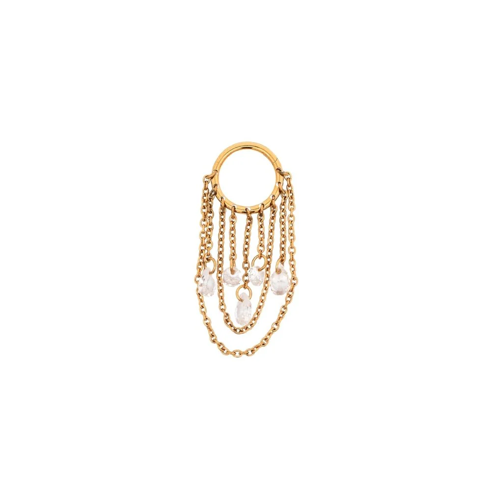Multi-Crystal Chain Clicker Hoop - Image 3