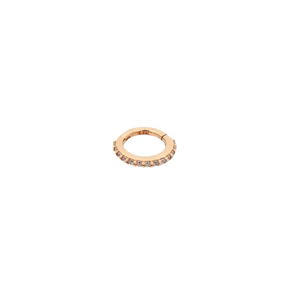 Pave Bottom-Facing Crystal Clicker Hoop - Image 4