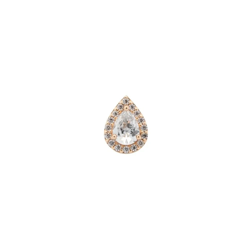 Pave Crystal Droplet Earring - Image 7