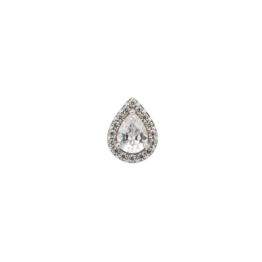 Pave Crystal Droplet Earring - Image 8