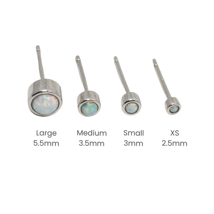 Opal Stud Earrings - Image 3
