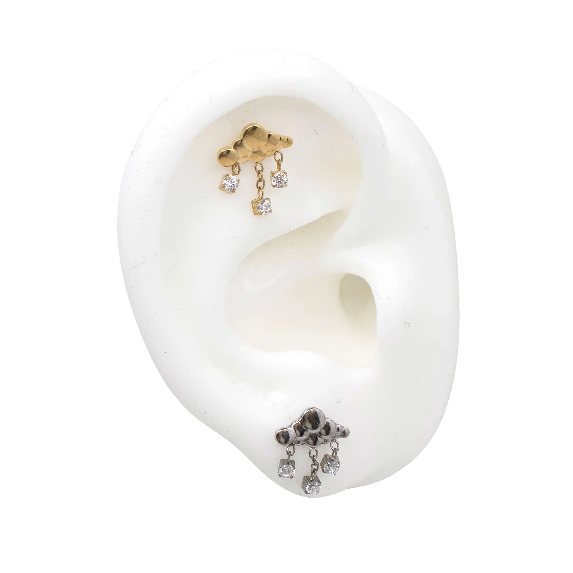 Rain Cloud Earring Top - Image 3