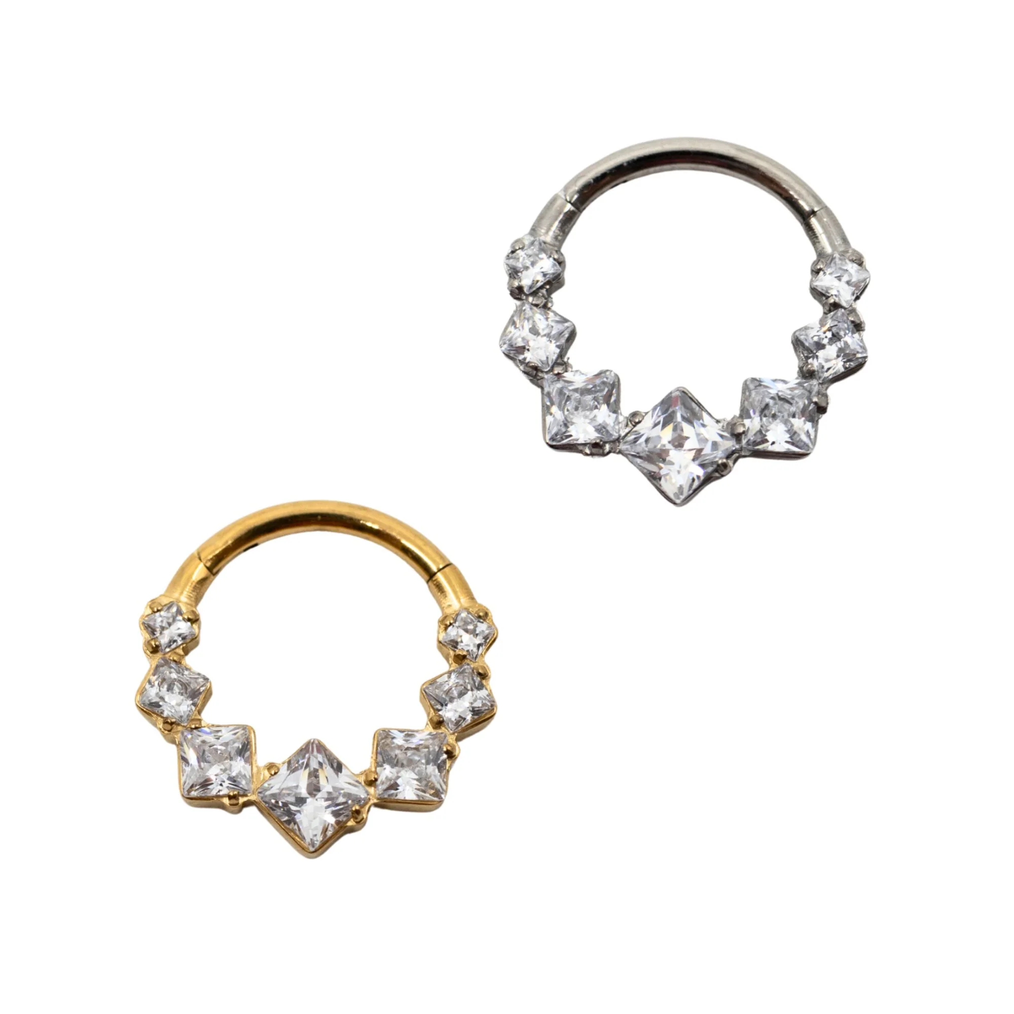 Crystal Daith Clicker Hoop
