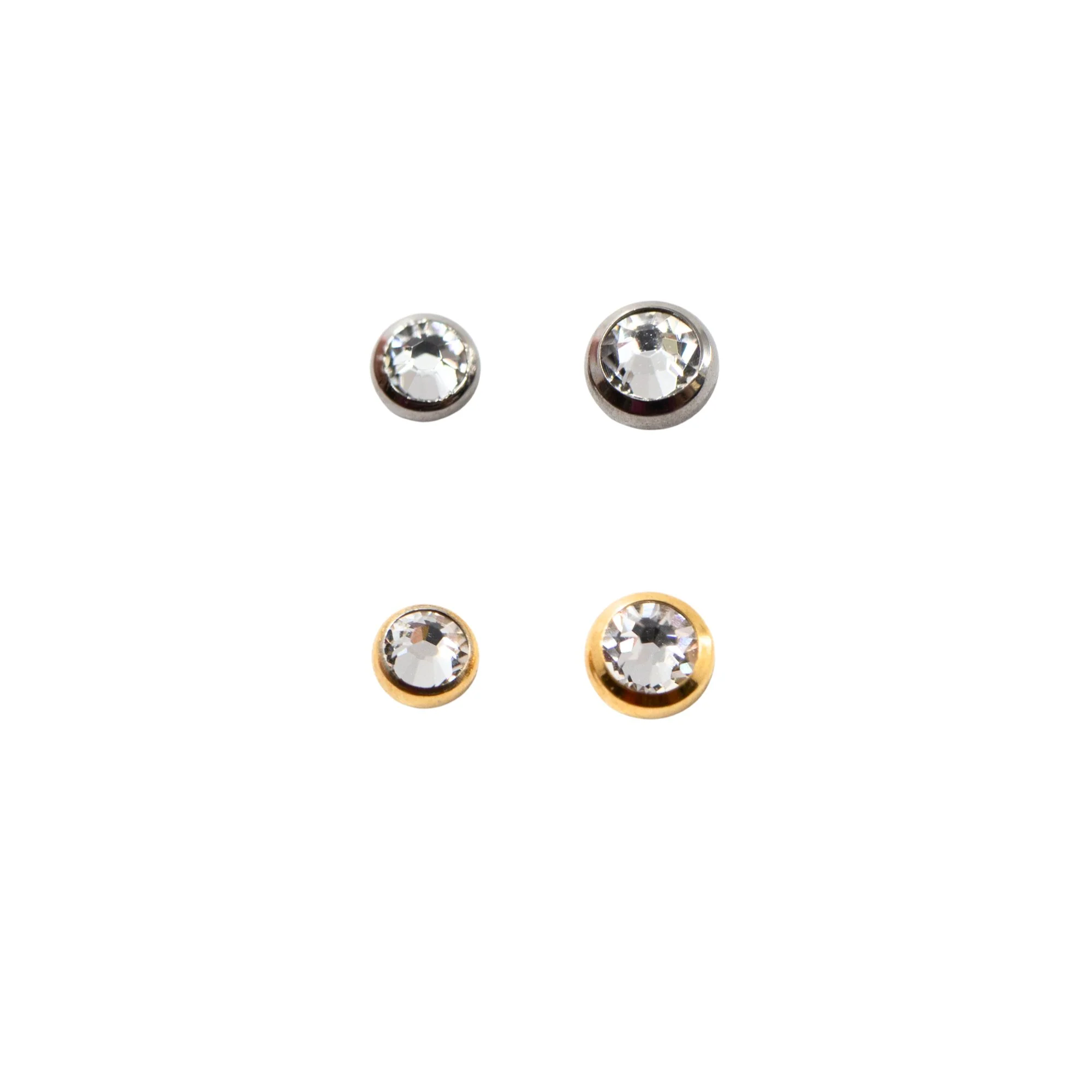 White Swarovski Crystal Earring Top