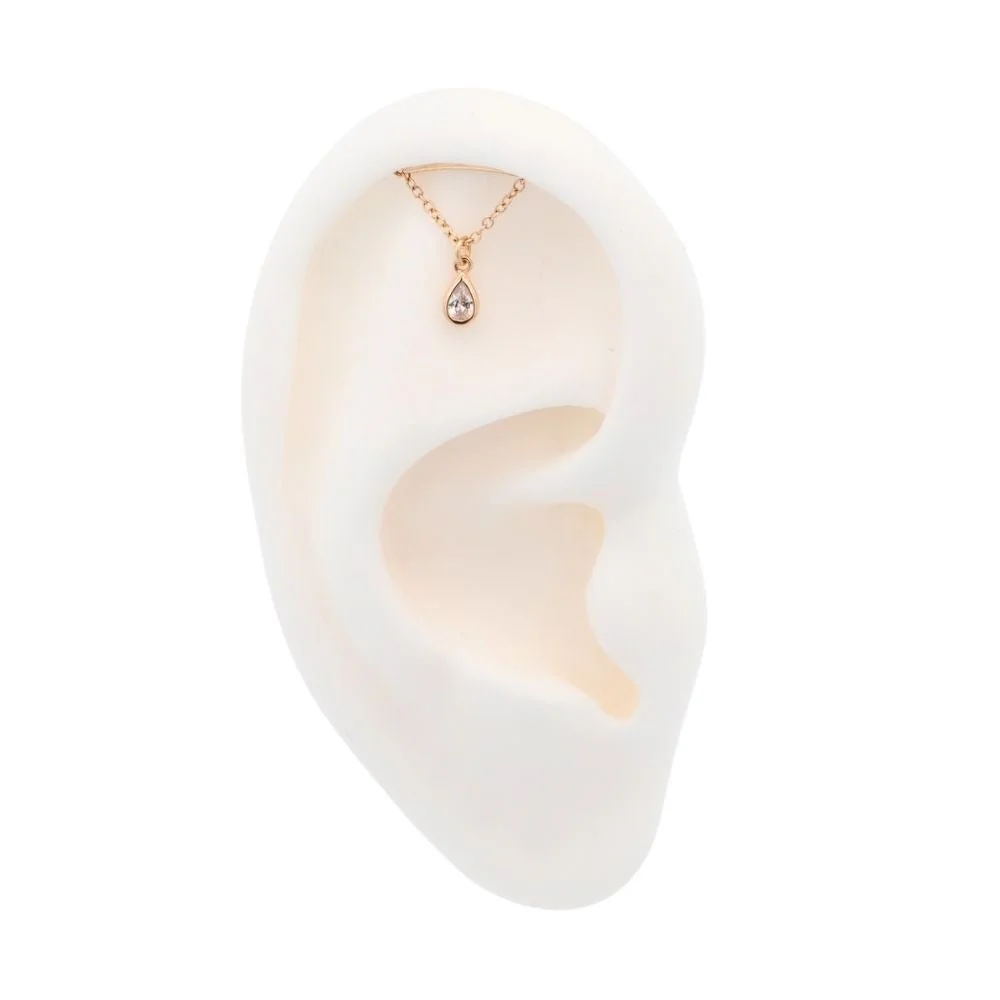 Teardrop Floating or Vertical Helix Earring - Image 5