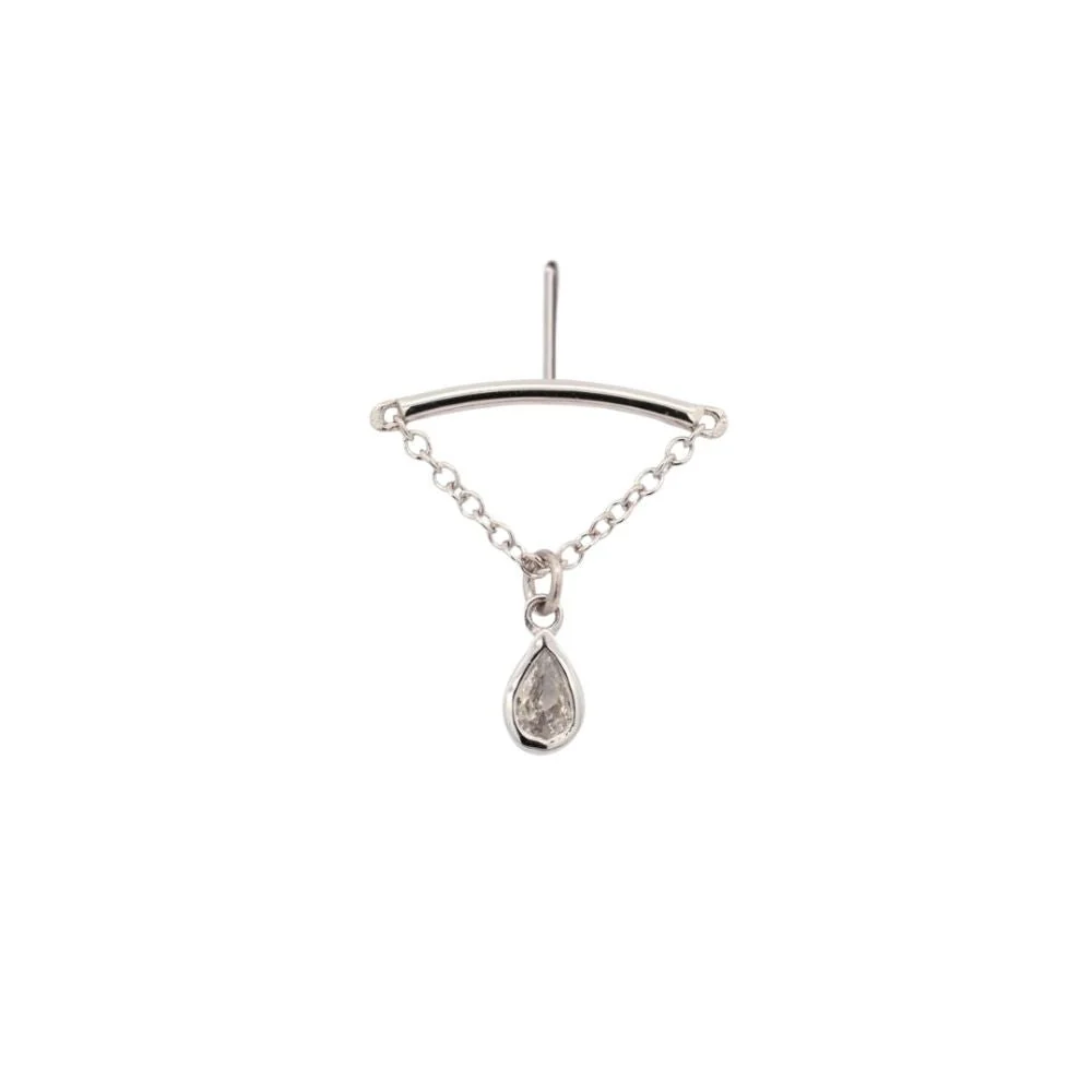Teardrop Floating or Vertical Helix Earring - Image 8