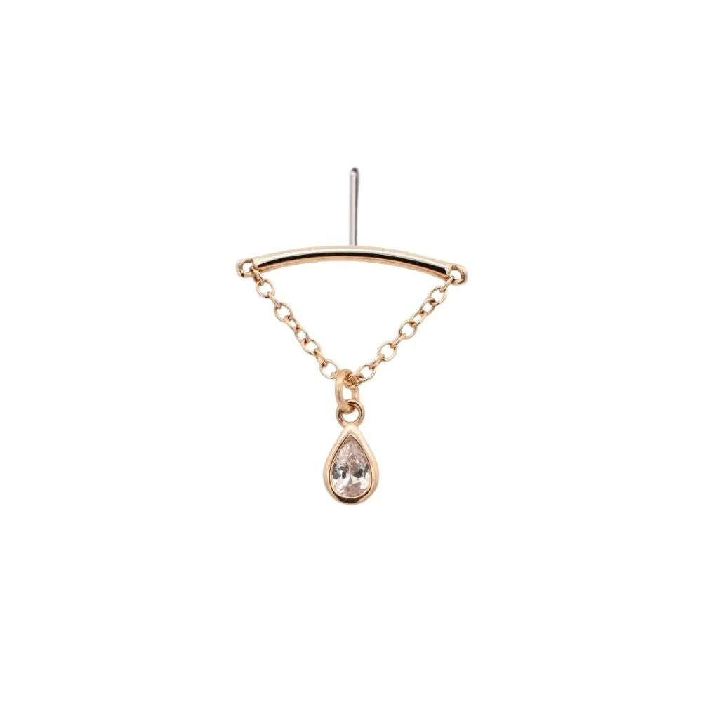 Teardrop Floating or Vertical Helix Earring - Image 9